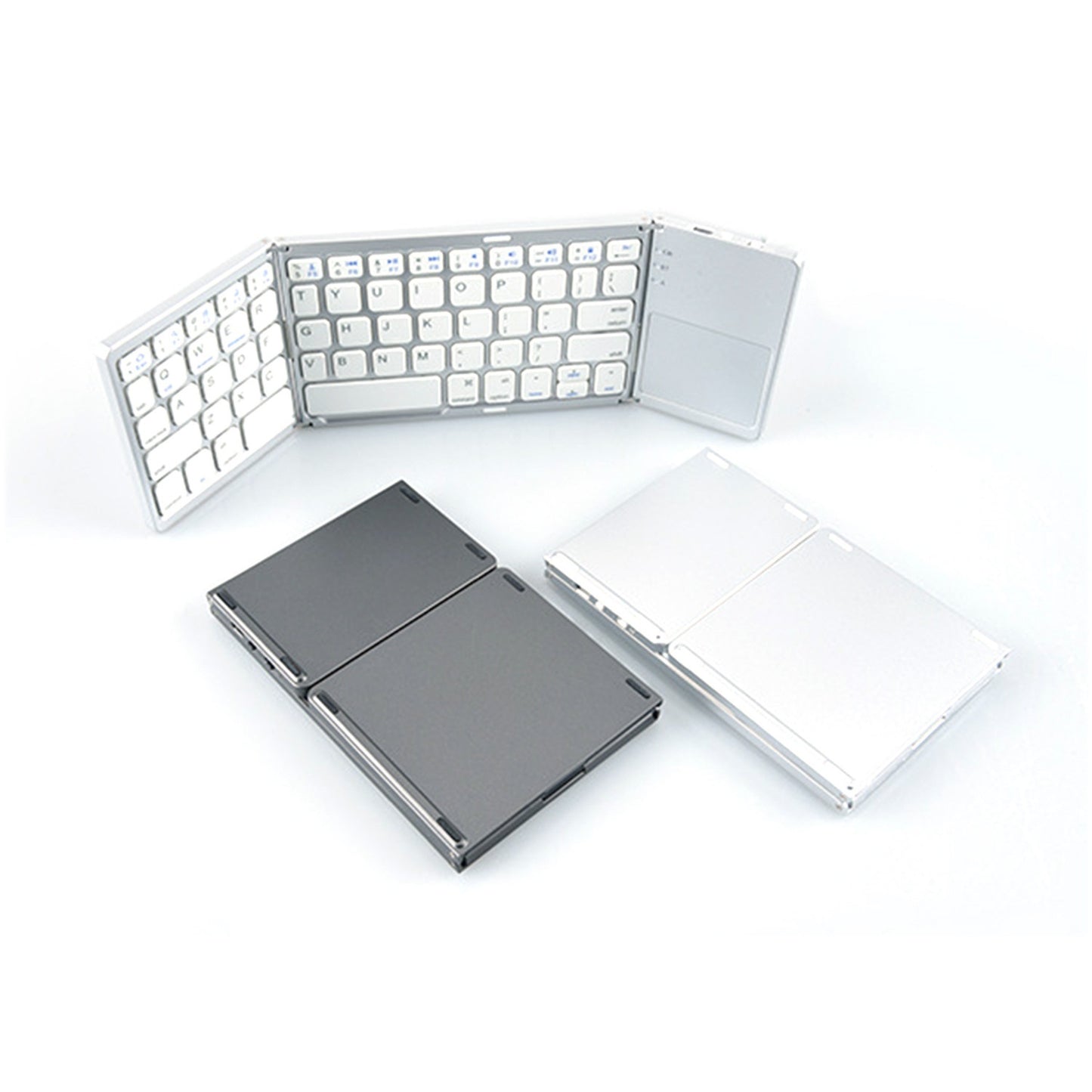 Mini Tri-fold Bluetooth Keyboard Portable Thin