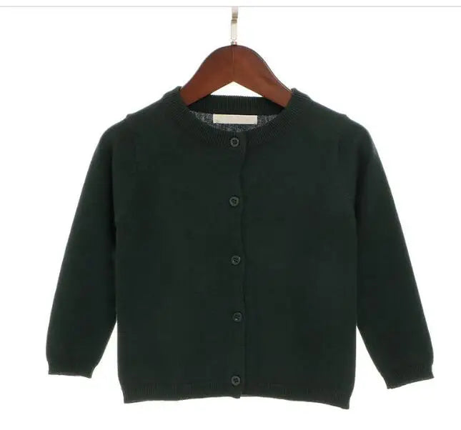 2024 Autumn Girls Cardigan Sweater Top Baby Children Clothing New Boys Girls Knitted Cardigan Sweater Newborn Outerwear Sweaters