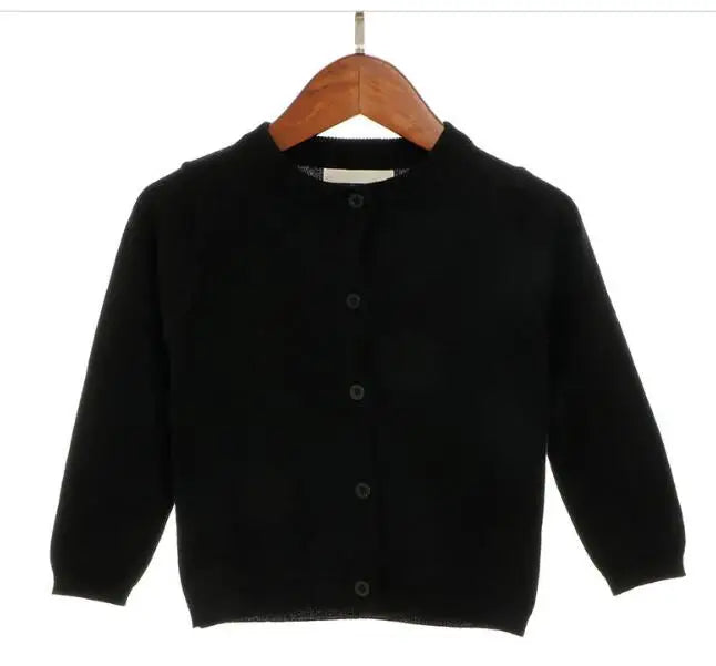 2024 Autumn Girls Cardigan Sweater Top Baby Children Clothing New Boys Girls Knitted Cardigan Sweater Newborn Outerwear Sweaters