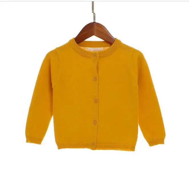 2024 Autumn Girls Cardigan Sweater Top Baby Children Clothing New Boys Girls Knitted Cardigan Sweater Newborn Outerwear Sweaters