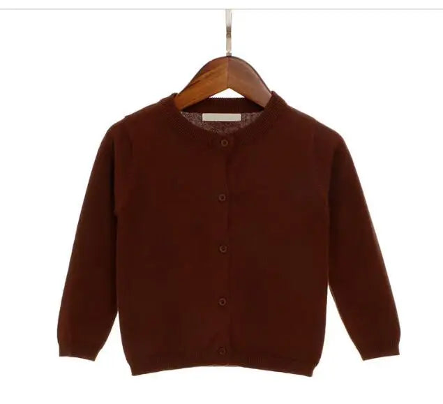 2024 Autumn Girls Cardigan Sweater Top Baby Children Clothing New Boys Girls Knitted Cardigan Sweater Newborn Outerwear Sweaters
