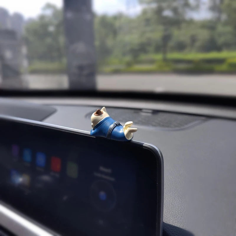 2024 Cute Car Accessories Interior Creative Lazy Cat Car Center Console Ornaments Accessories Kawaii Car Accessories Funny