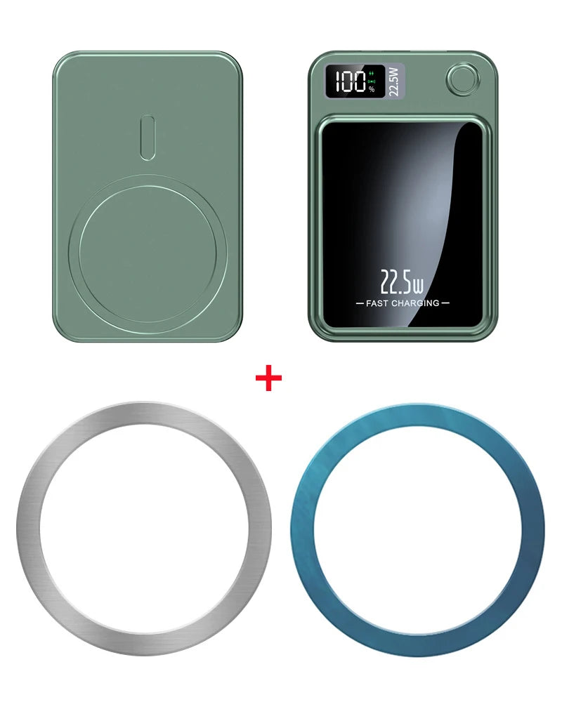 10000Mah Portable Magnetic Power Bank PD20W Wireless Fast Charging for Magsafe Battery Pack for Iphone Xiaomi Huawei Samsung Etc