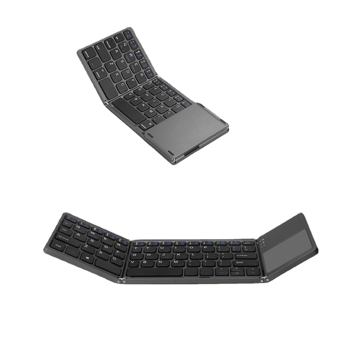 Mini Tri-fold Bluetooth Keyboard Portable Thin