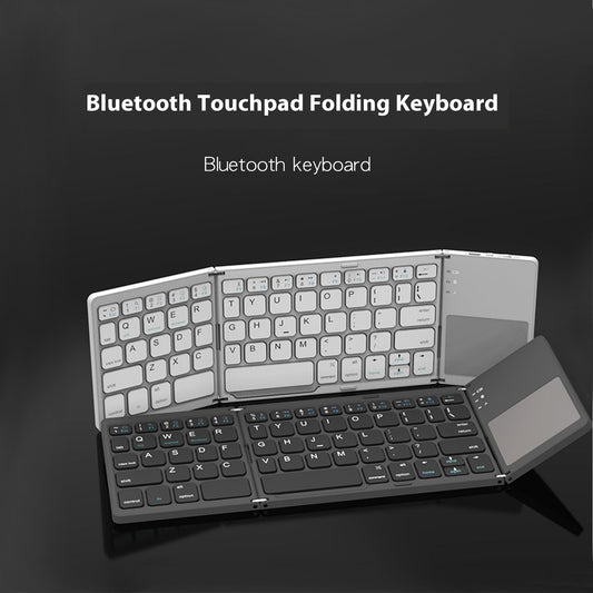 Mini Tri-fold Bluetooth Keyboard Portable Thin