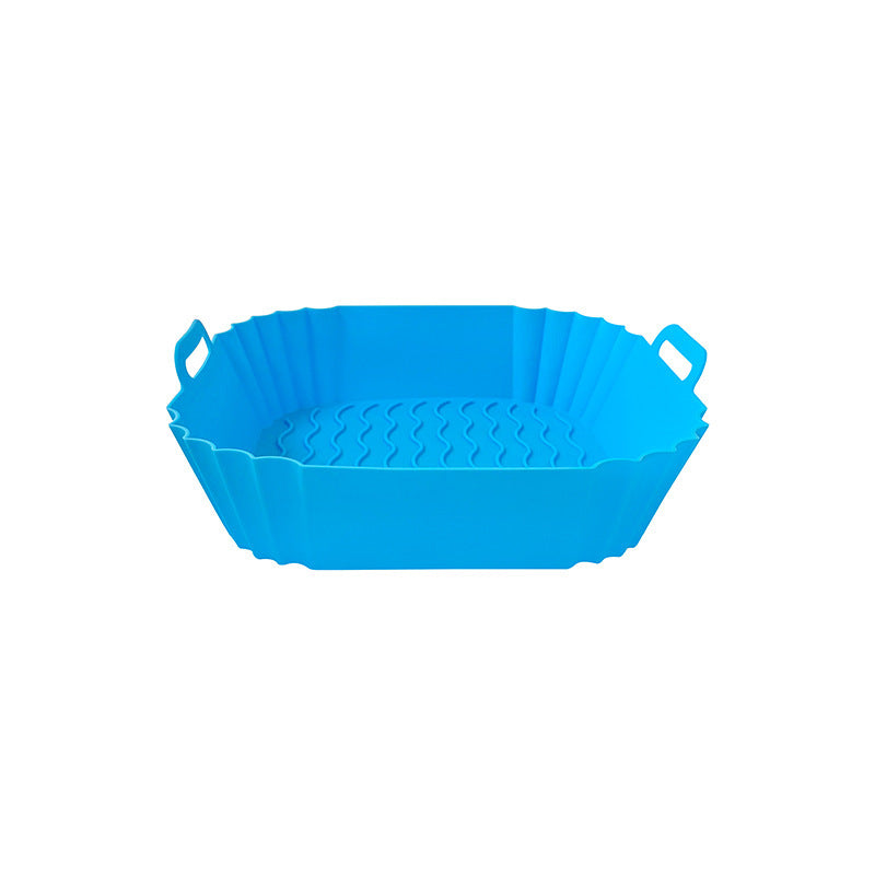 Silicone Air Fryer Baking Tray Square Fried Potholder