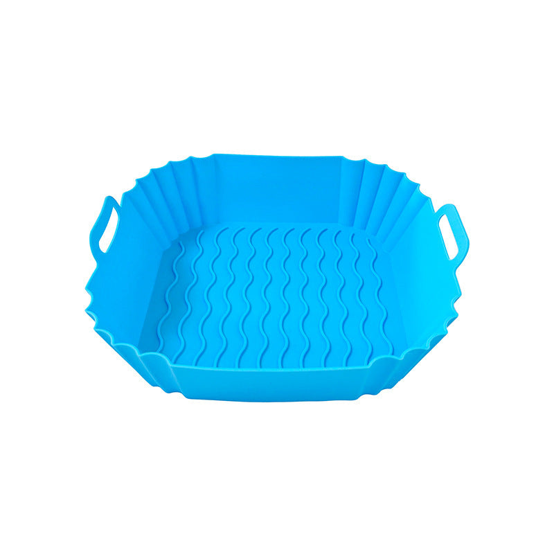 Silicone Air Fryer Baking Tray Square Fried Potholder