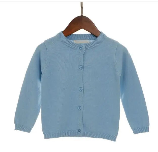 2024 Autumn Girls Cardigan Sweater Top Baby Children Clothing New Boys Girls Knitted Cardigan Sweater Newborn Outerwear Sweaters