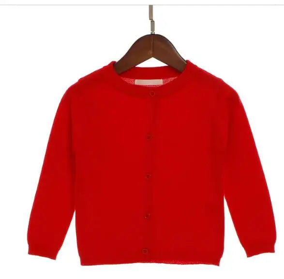 2024 Autumn Girls Cardigan Sweater Top Baby Children Clothing New Boys Girls Knitted Cardigan Sweater Newborn Outerwear Sweaters