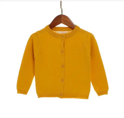 2024 Autumn Girls Cardigan Sweater Top Baby Children Clothing New Boys Girls Knitted Cardigan Sweater Newborn Outerwear Sweaters