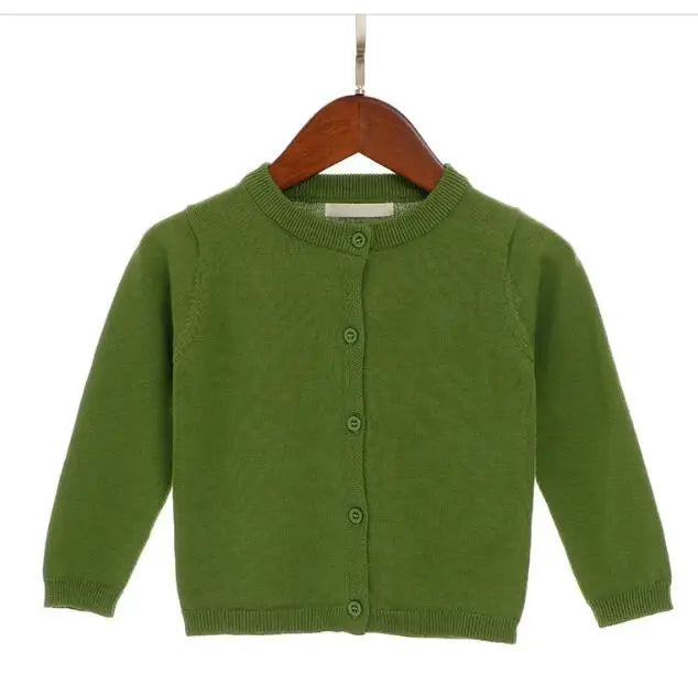 2024 Autumn Girls Cardigan Sweater Top Baby Children Clothing New Boys Girls Knitted Cardigan Sweater Newborn Outerwear Sweaters