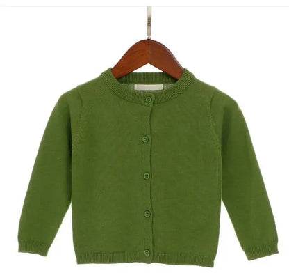 2024 Autumn Girls Cardigan Sweater Top Baby Children Clothing New Boys Girls Knitted Cardigan Sweater Newborn Outerwear Sweaters