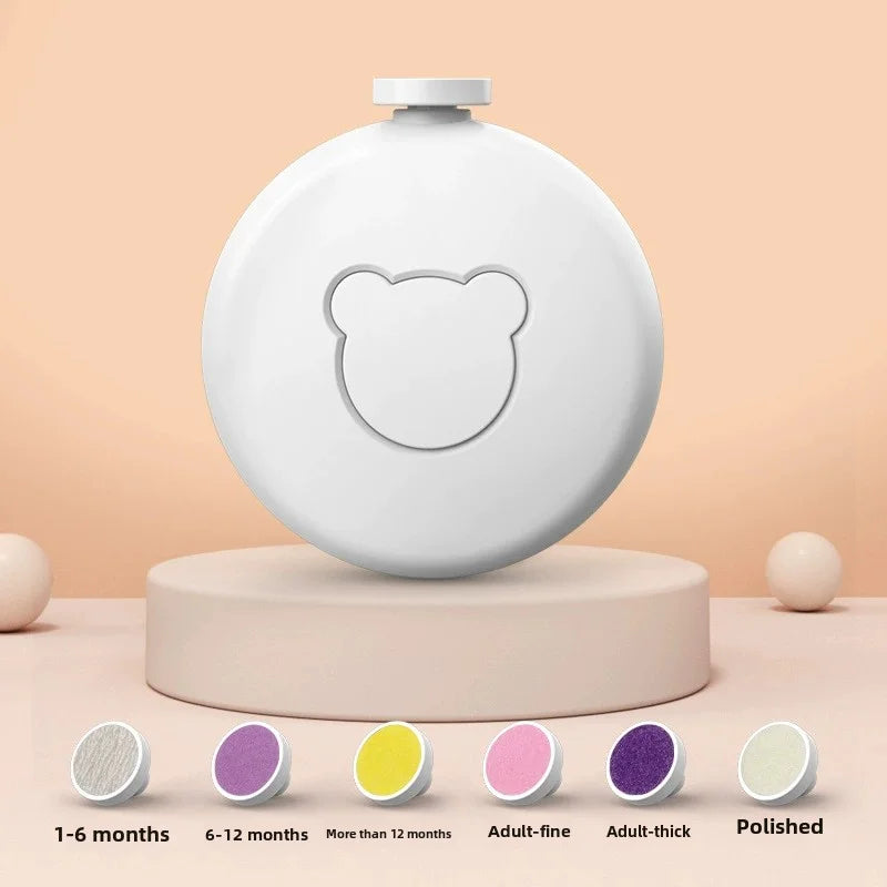 Baby Electric Nail Trimmer Kid Nail Polisher Tool Baby Care Kit Manicure Set Easy to Trim Nail Filer Clippers for Newborn