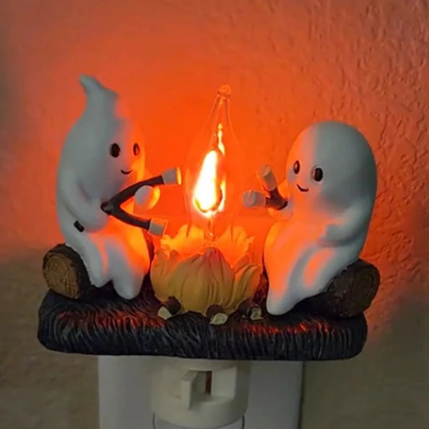 Bonfire Flickering Night Light Bonfire Flame Halloween Night Light 3D LED Small Electric Simulation Bonfire Star Night Light