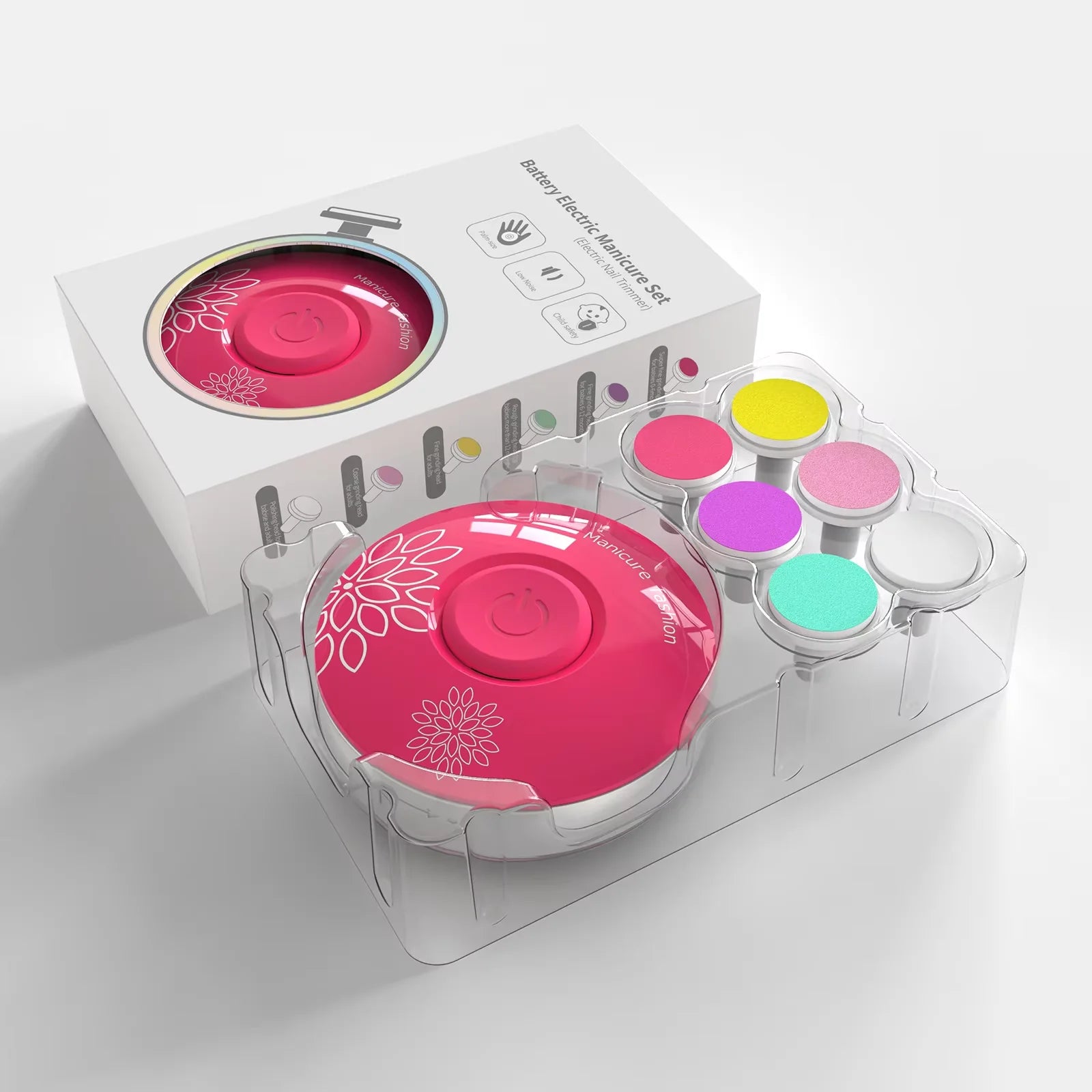 Baby Electric Nail Trimmer Kid Nail Polisher Tool Baby Care Kit Manicure Set Easy to Trim Nail Filer Clippers for Newborn