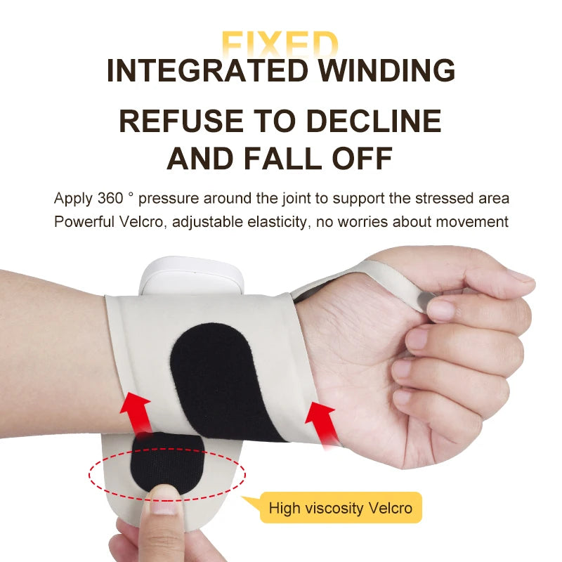 Electric Cordless Wrist Massager USB Rechargeable Vibration Relieves Tenosynovitis Massager for Carpal Tunnel Fatigue Relief
