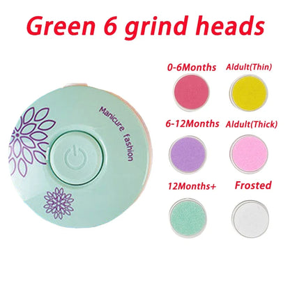 Baby Electric Nail Trimmer Kid Nail Polisher Tool Baby Care Kit Manicure Set Easy to Trim Nail Filer Clippers for Newborn