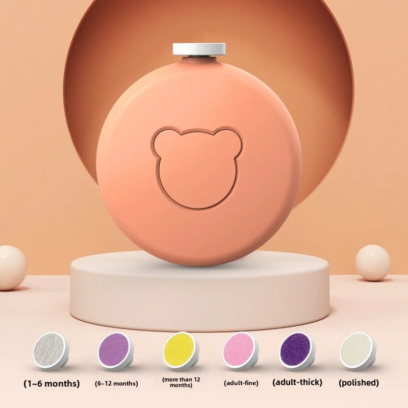 Baby Electric Nail Trimmer Kid Nail Polisher Tool Baby Care Kit Manicure Set Easy to Trim Nail Filer Clippers for Newborn