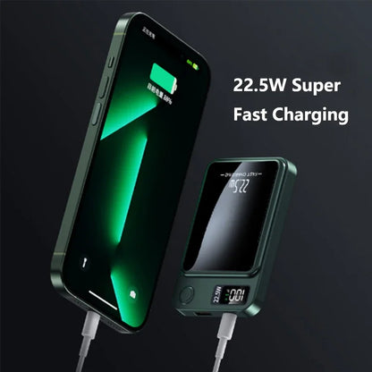 10000Mah Portable Magnetic Power Bank PD20W Wireless Fast Charging for Magsafe Battery Pack for Iphone Xiaomi Huawei Samsung Etc