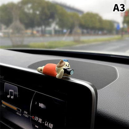 2024 Cute Car Accessories Interior Creative Lazy Cat Car Center Console Ornaments Accessories Kawaii Car Accessories Funny