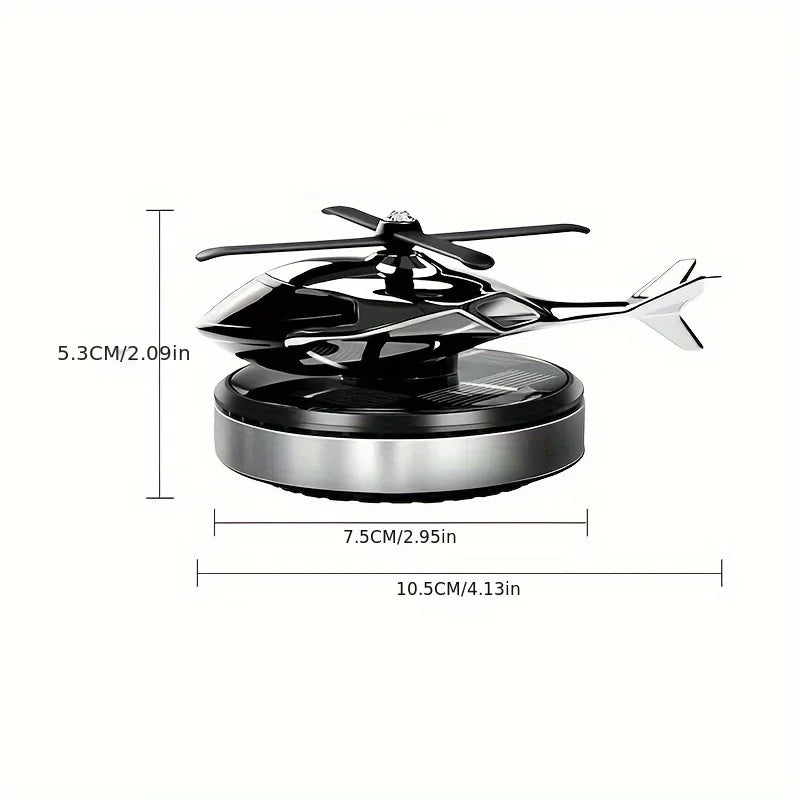 Helicopter Styling Solar Car Air Freshenerdecorative Aromatherapy Car Interior Accessories Propeller Rotary Perfume Diffuser