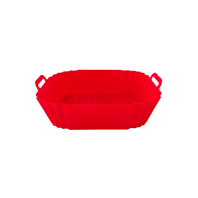 Silicone Air Fryer Baking Tray Square Fried Potholder