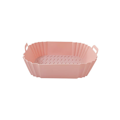 Silicone Air Fryer Baking Tray Square Fried Potholder