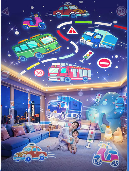 Rotate Projection Mood Night Light with Music Box Dinosaur Egg 21 Films USB Projector Nightlight for Kids Xmas Gifts